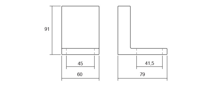 PATA MUEBLE JAZZ 6003 6003045ZP1 CR.MATE 4