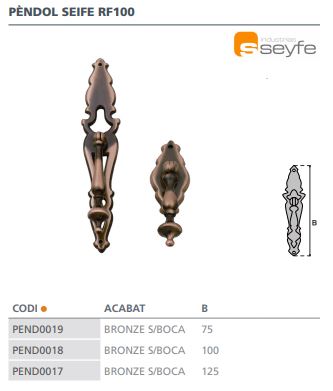 PENDULO SEIFE C S/B RF100 CUERO 2