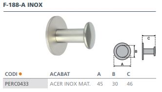 PERCHA INOX MATE F-188-A 2