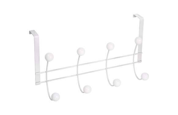 PERCHA SOBREPUERTA BLANCA 8 BOLAS HAYA B