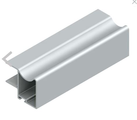 PERFIL IC R-2 PLATA MATE (A MTS)