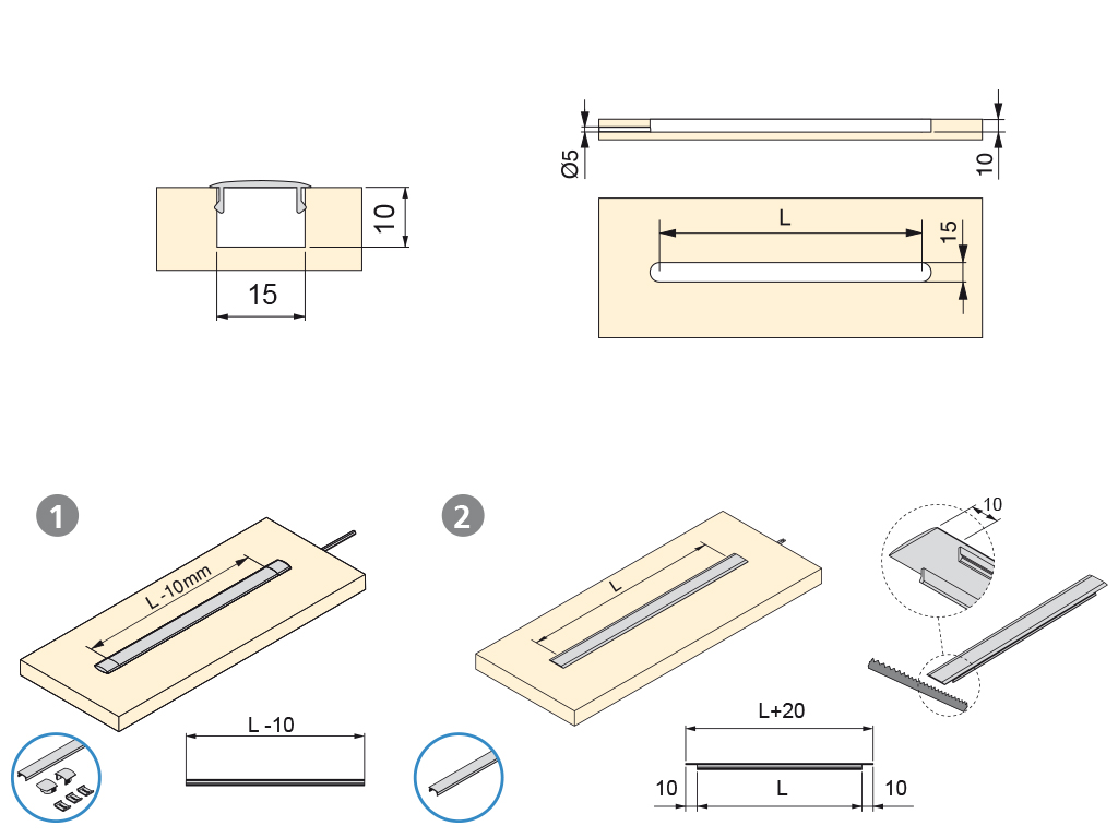 PERFIL DIFUSOR CURVO LYNX 5147015 2.35MT 3