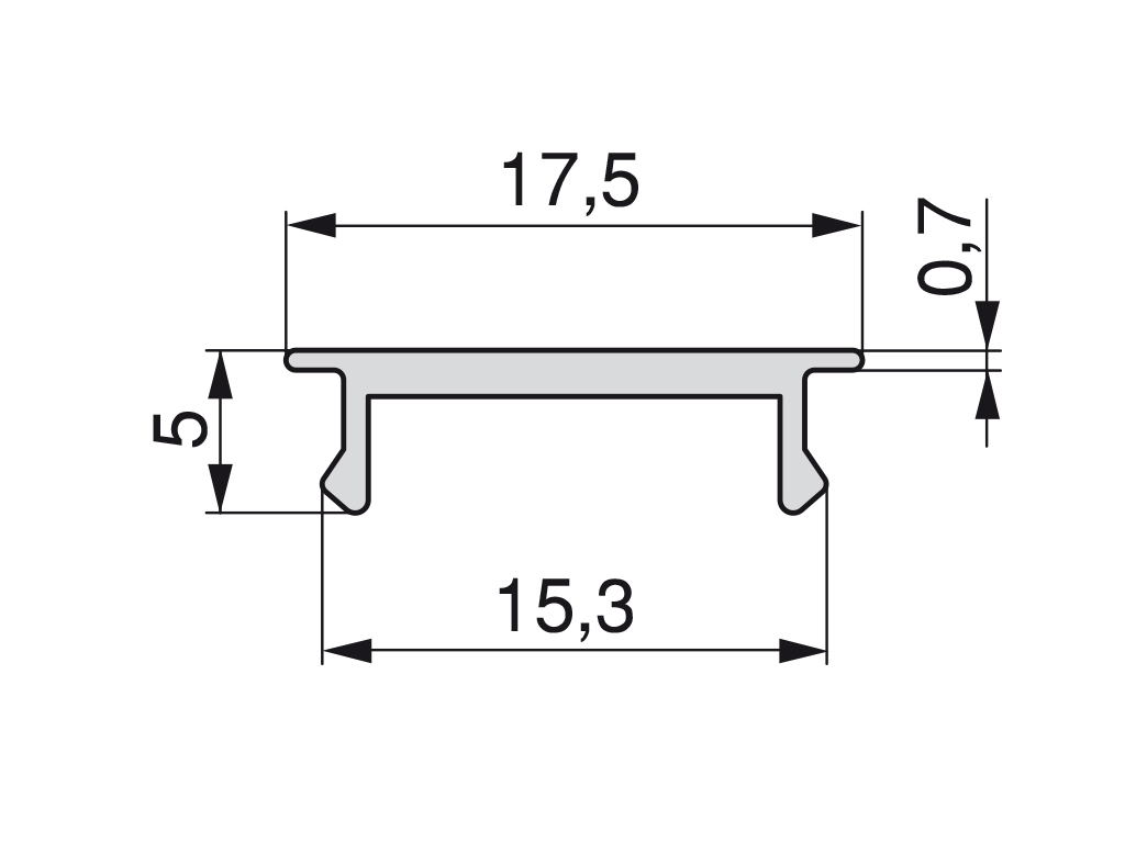 PERFIL DIFUSOR PLANO ROLFLEX 5147115 2.3 2