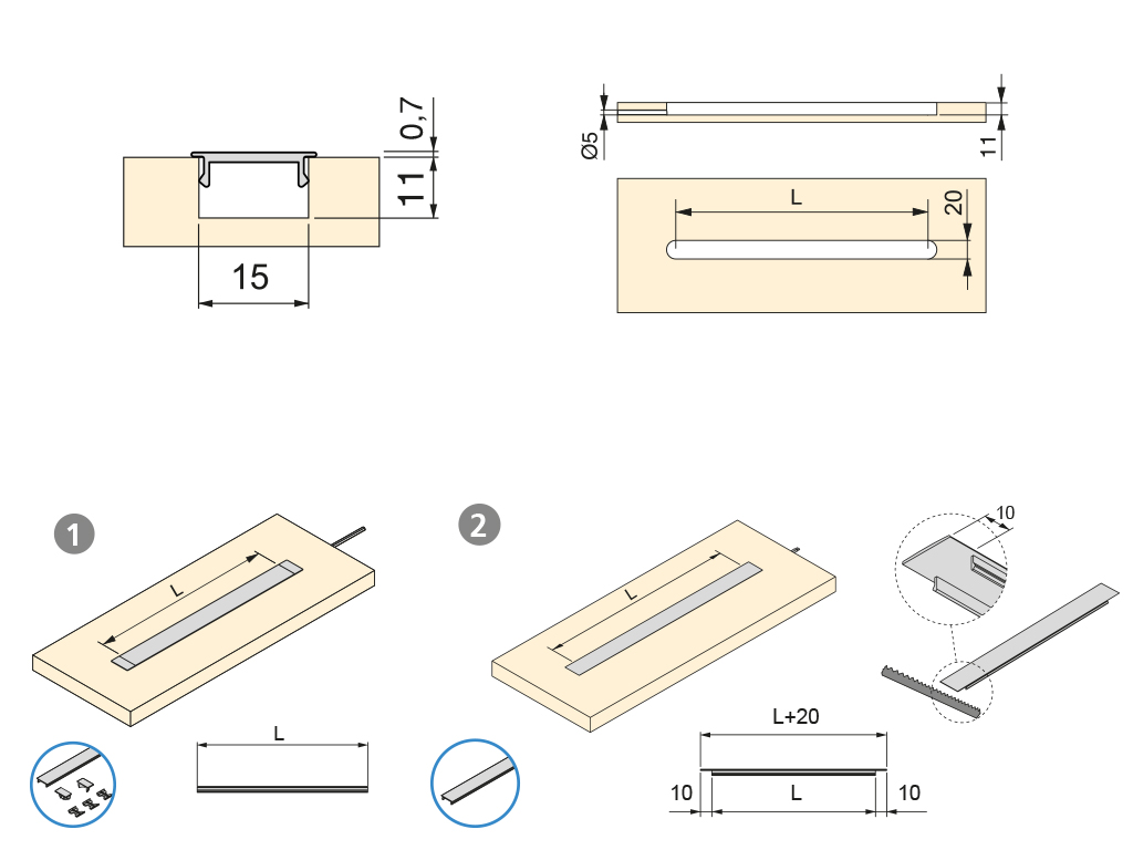 PERFIL DIFUSOR PLANO ROLFLEX 5147115 2.3 3