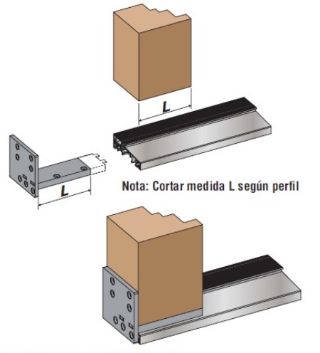 PERFIL SOLERA ALUMINIO 3 MTS (72MM)