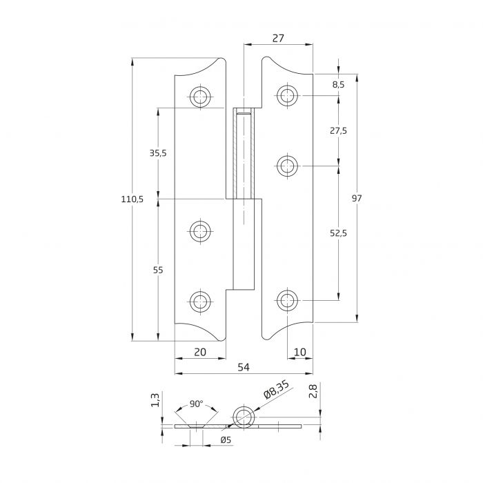 PERNIO 395 SIN REMATE     111 X 54 MM BI 2