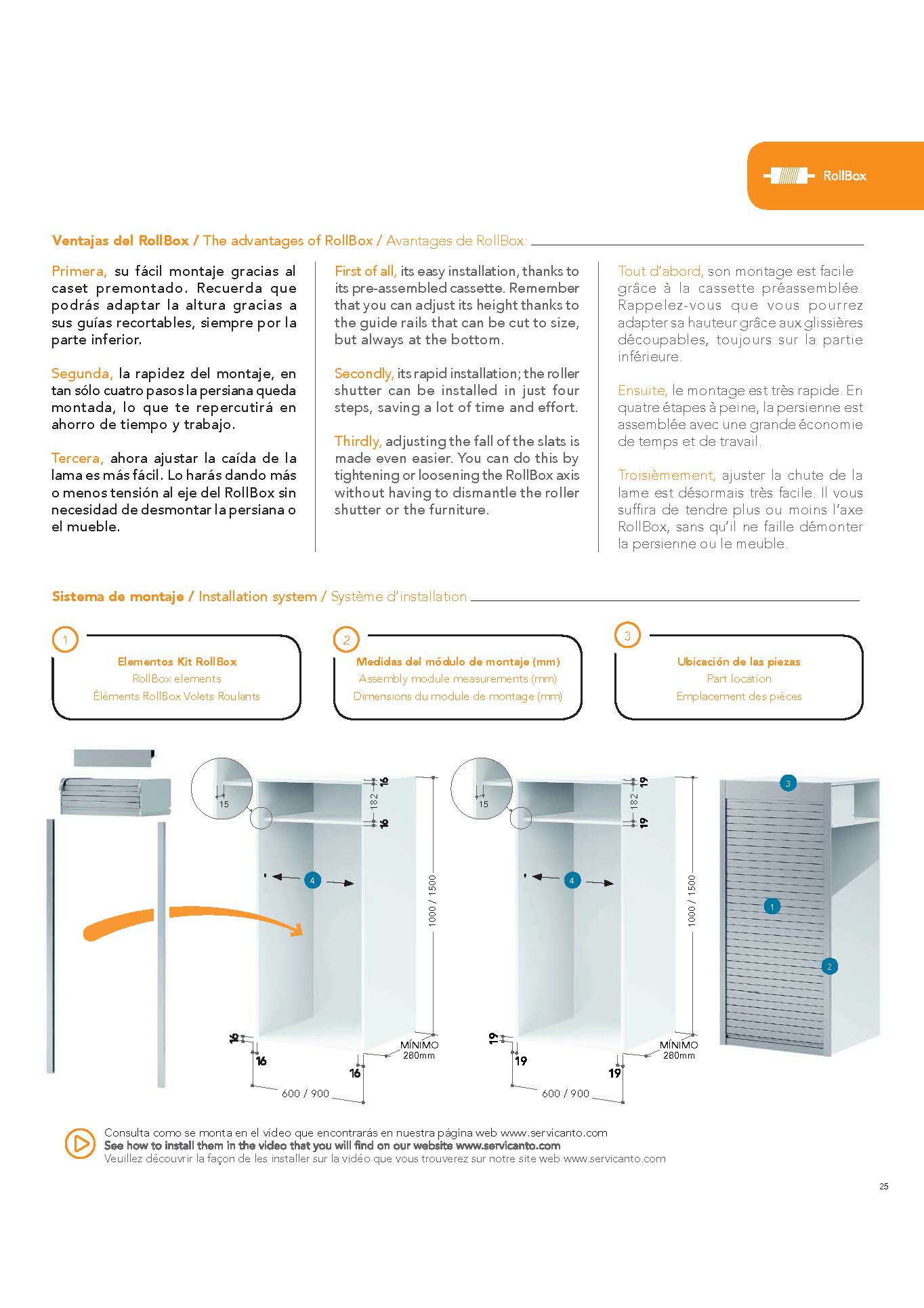 PERSIANA EASY KIT 150X90 ACER SERVICANTO 2