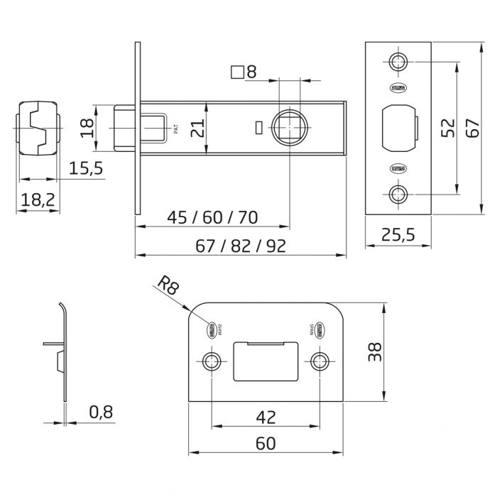 PICAPORTE AMIG            12/45-LTDO 2