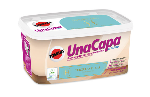 PINTURA PLASTICA UNA CAPA 4 L TURQUESA P