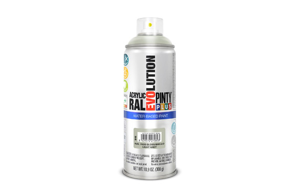 PINTURA SPRAY AL AGUA EVOL520CC RAL 7035