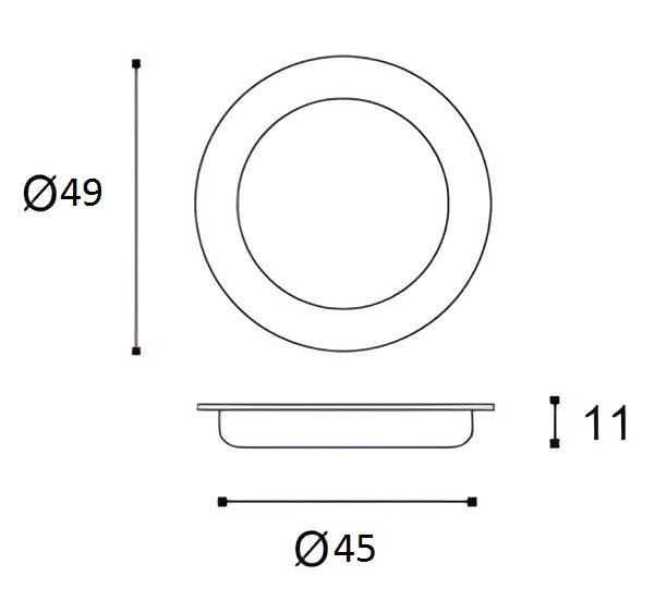 PLACA TIRADOR 3510 032 NEGRO MATE 2