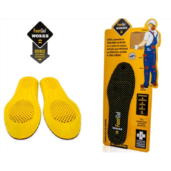 PLANTILLA FOOTGEL WORKS NARANJO 43-46 1