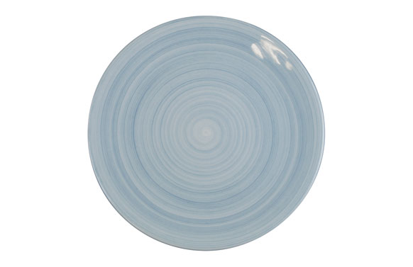 PLATO FINE CHINA AZUL     LLANO 25,2 CM