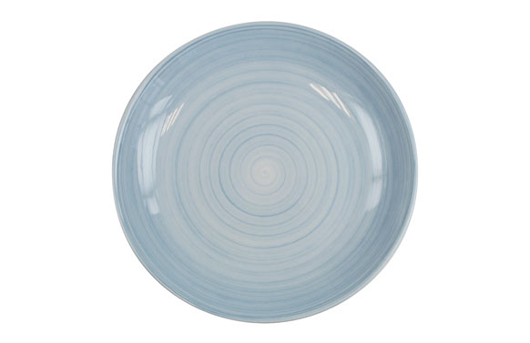 PLATO FINE CHINA AZUL     HONDO 23 CM