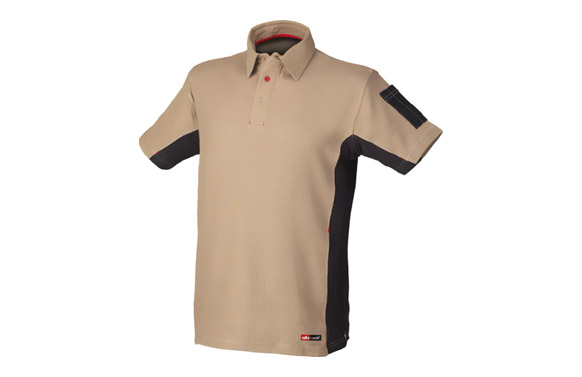 POLO MANGA CORTA STRETCH  BEIGE T XL