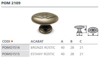 POMO    BRON. RUST.2109 ( 40MM)  6385501 2