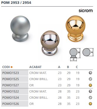 POMO    CROMO      2954 ( 23MM)  6510002 2