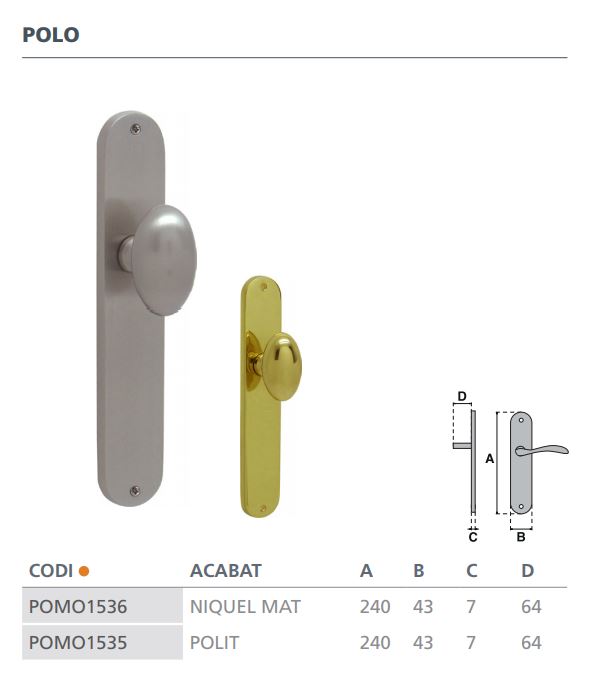POMO C/PLACA SVPP15 NM   S/MUELLE (UNI) 3