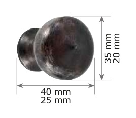 POMO TORTAJADA NEGRO RUST. PF8 2