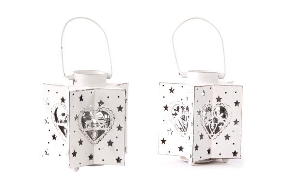 PORTAVELA METAL BLANCO    SURTIDOS