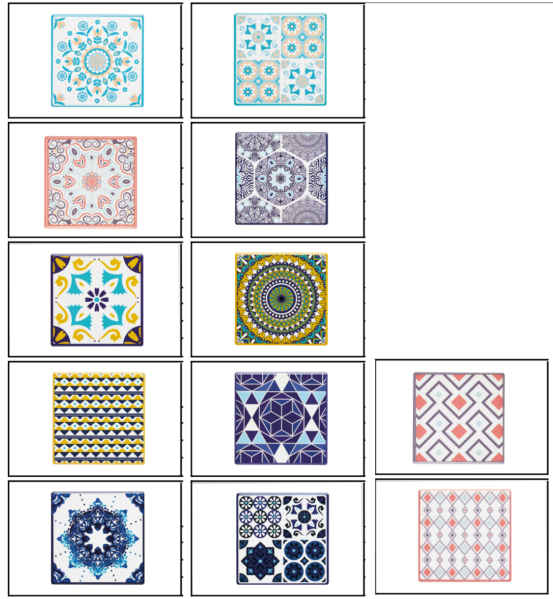 POSAVASOS CERAMICA AZULEJOS SURTIDO