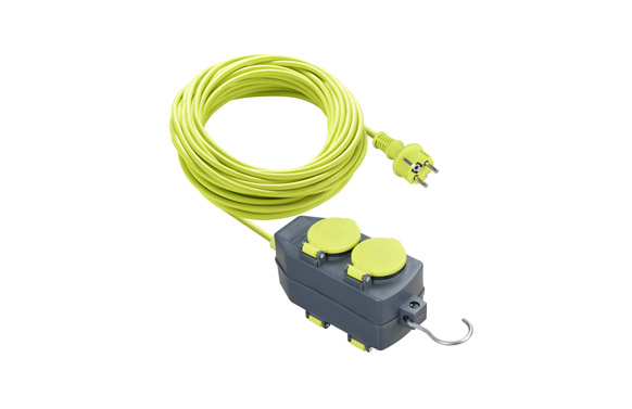 PROLONGADOR 4 TOMAS 16A   15 MT VERDE