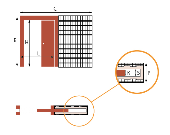 PUERTA BK 10 REVOCADO 80 X 210 PARED 108