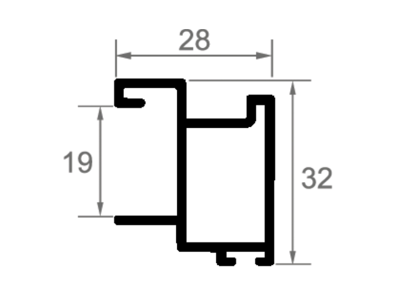PUERTA KIT RTS-19 BLANCO MATE 9003 2.7MT 2