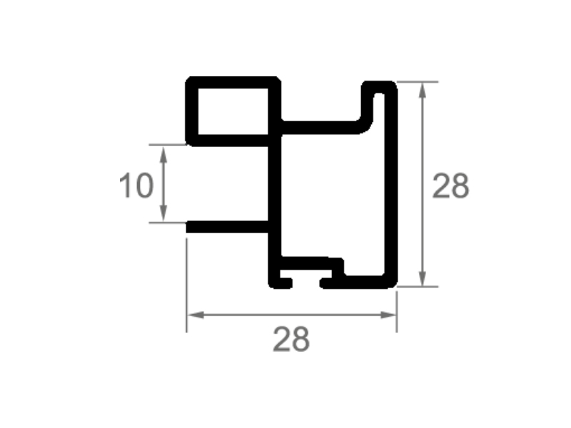 PUERTA KIT RTS-10 BLANCO MATE 9003 2.7MT 2