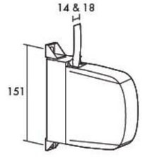 RECOGEDOR MINI C-14 BLANCO C/GRIS 2