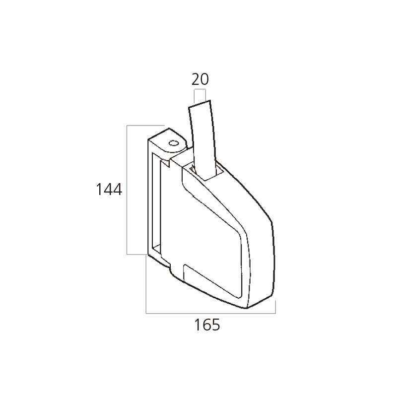 RECOGEDOR PERSIANA ABAT.BLANCO -EURO 20 2