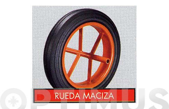 RUEDA CARRETILLA OBRA     MACIZA Ã© 350 M