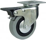 RUEDA GIRAT. AFO 476/60 C/FRENO GRIS