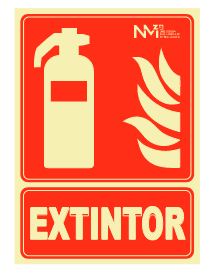 SENAL EXTINTOR PVC 0,7MM 210X300MM CL-B