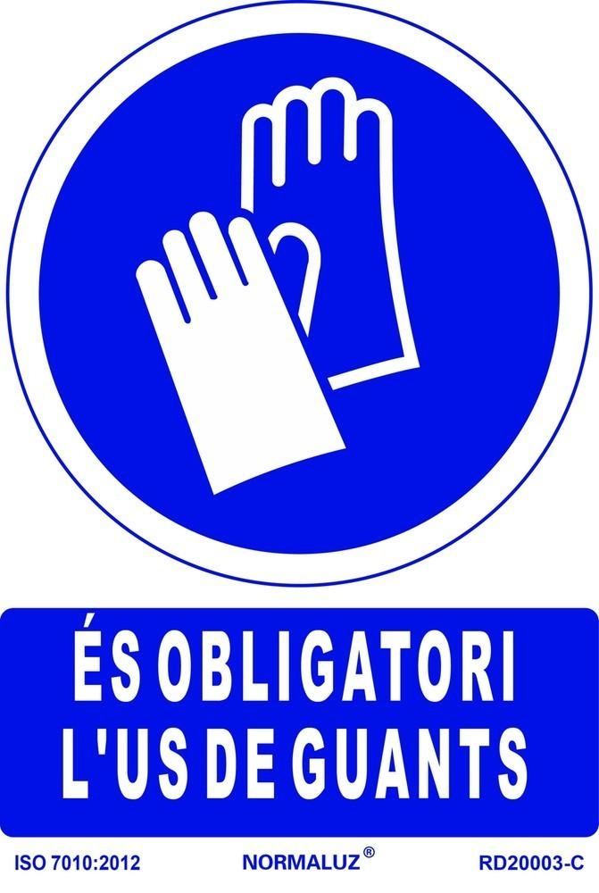 SENAL OBLIGATORI US GUANTS  210X300