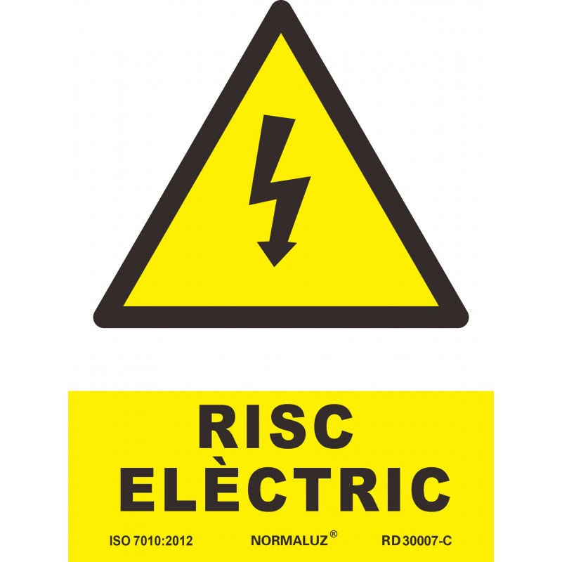 SENAL RISC ELECTRIC PVC     210X300