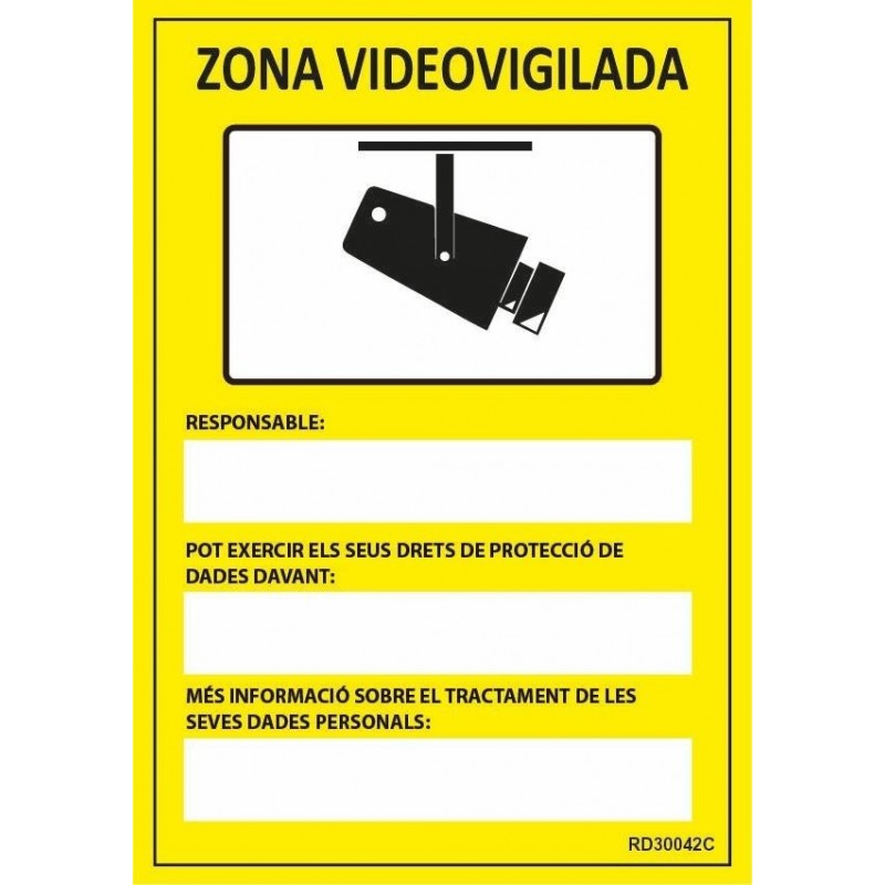 SENAL ZONA VIDEOVIGILADA     210X300