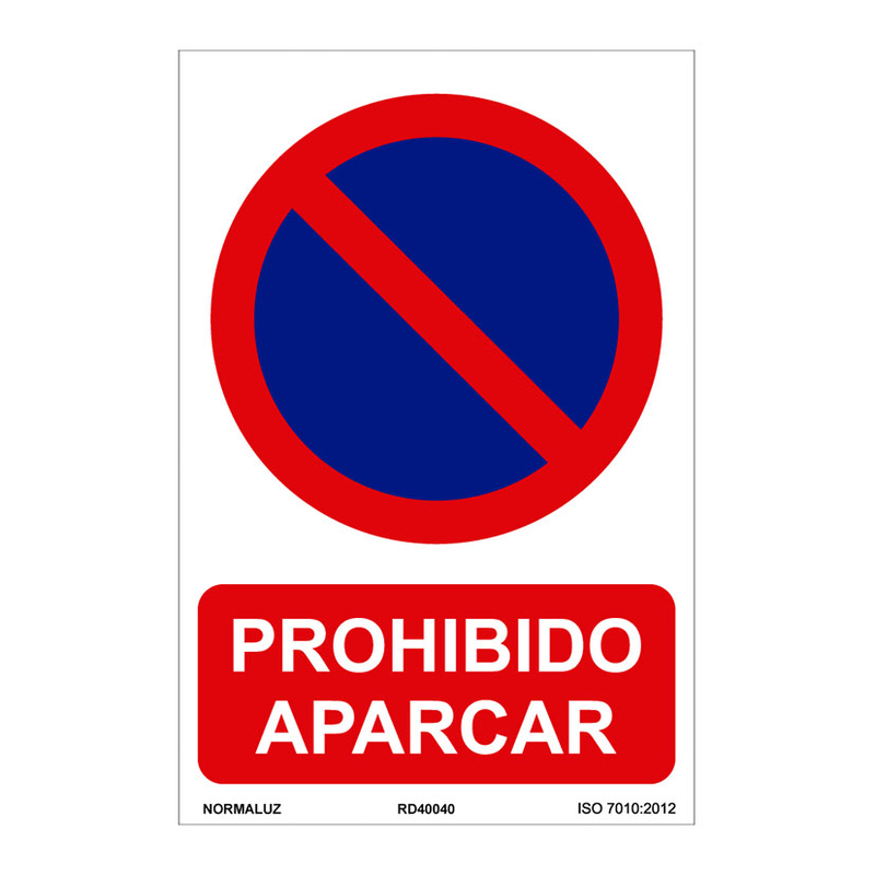 SENAL PROHIBIT APARCAR PVC   210X300