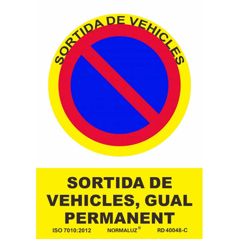 SENAL GUAL PERMANENT PVC 210X300