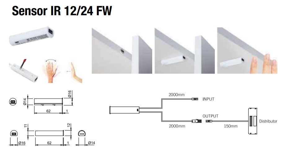 SENSOR IR 12/24 FW 0702601 DOMUS LINE