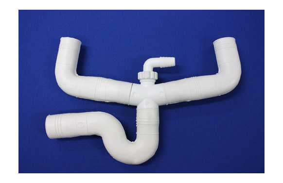 SIFON DOBLE GOMA CON TOMA SALIDA 40 MM