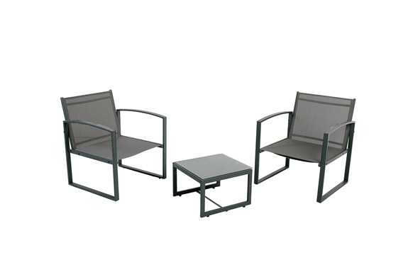 SILLON ACERO TEXTILENE 2U GRIS ANTRACITA