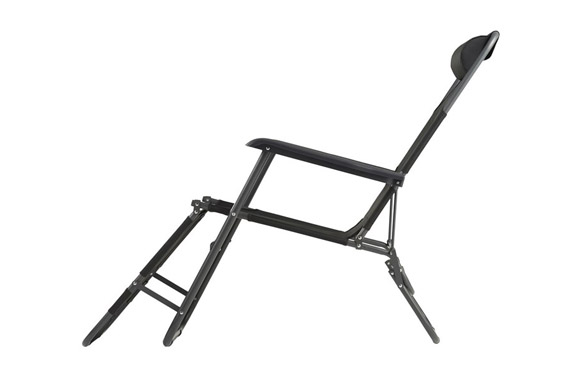 SILLA RELAX GRIS OSCURO   178X60X95 CM