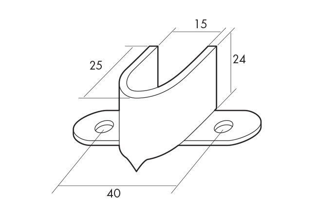 SOPORTE PINCHO NÂ§3 ZINCADO 2