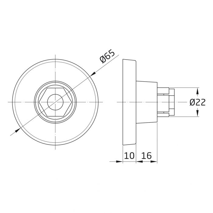 SOPORTE MOD.114  INOX     COD.10459 2