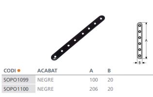 SOPORTE PLANO CONSTR. RF.0120 (206X20) 2