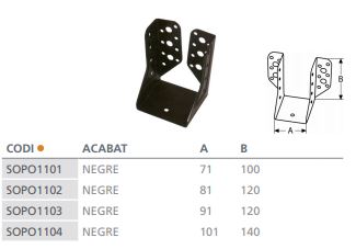 SOPORTE VIGA  CONSTR. RF.1190 (91X120) 2
