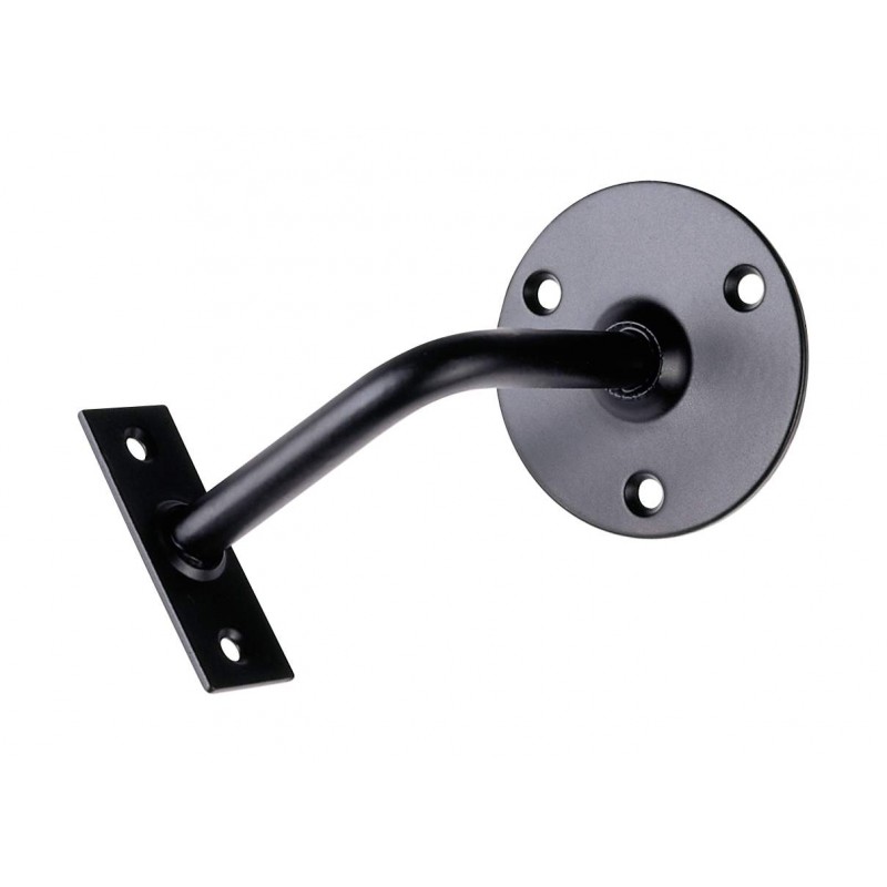 SOPORTE PASAMANO CON PLACA SC12PP NEGRO