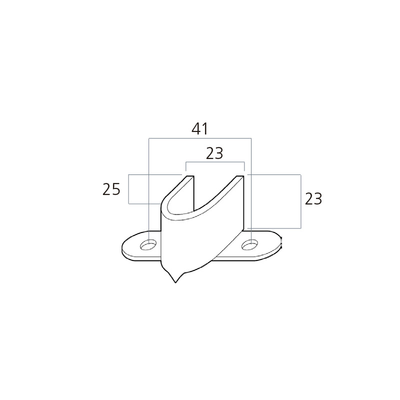 SOPORTE PERSIANA 9490 'U' 2UN. BL49490 2