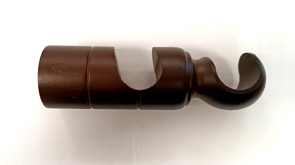 SOPORTE DOBLE EUROL.(1UND) 29MM WENGUE